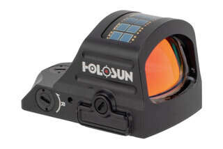 Holosun HS407CO-X2 Mini Solar Powered Red Dot Sight with side-loading battery tray